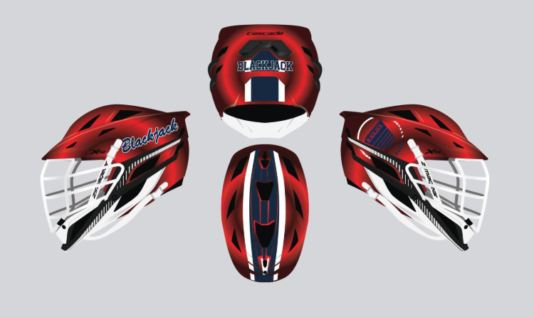 Custom Blackjack Cascade XRS Helmet (Decals Included)